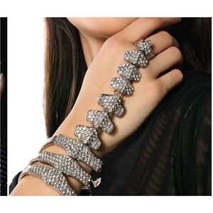 Elegant Silver Crystal Bracelet